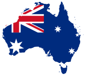 Map of Australia as Down Under Cruise and Dive is locally owned and operated